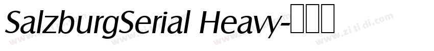 SalzburgSerial Heavy字体转换